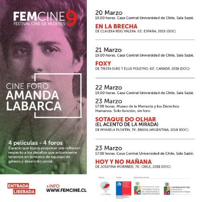 Cine foro Amanda Labarca 2019