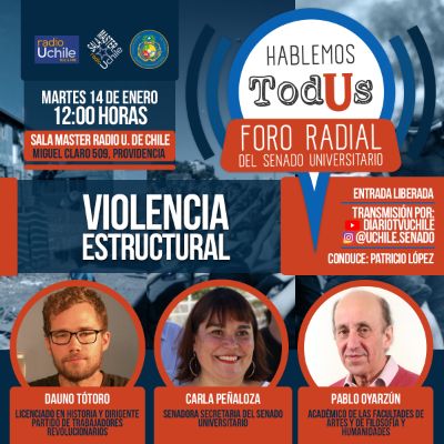 Los diferentes tipos de violencia es el tema del sexto foro radial Hablemos TodUs.