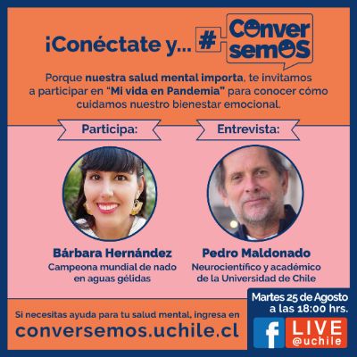 Este martes 18 de agosto en "Mi Vida en Pandemia", Paulina Barros, académica de la Facultad de Medicina de la U. de Chile conversará con el astrónomo José Maza.