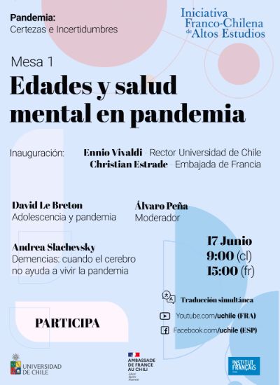 Mesa 1: Edades y salud mental en pandemia