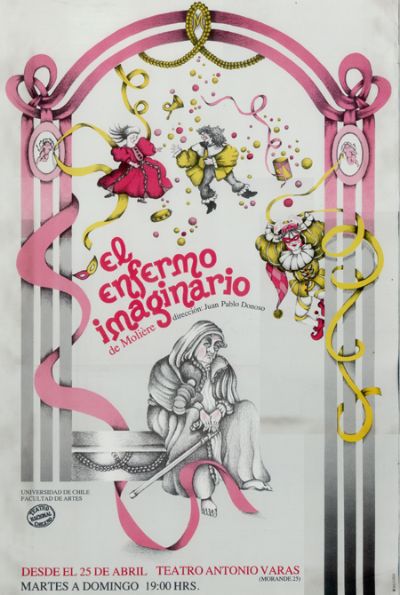 Afiche del montaje "El enfermo imaginario"