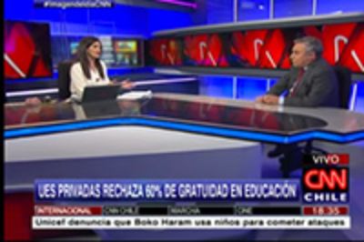 El Rector Vivaldi fue entrevistado por la periodista Matilde Burgos, de CNN Chile.