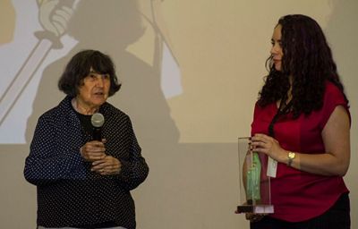 Alicia Vega fue la figura reconocida por su trayectoria vinculada al cine en esta versión del Festival.