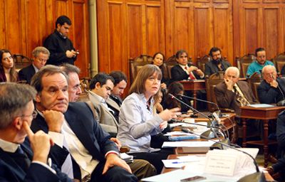 En la ocasión se hicieron presentes los senadores Andrés Allamand, Ena von Baer, Carlos Montes y Jaime Quintana.