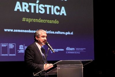 "El ámbito artístico es sin lugar a dudas donde más claramente podemos  generar estímulos y visualizar consecuencias de estos en el desarrollo de una persona", manifestó el ministro Ottone.