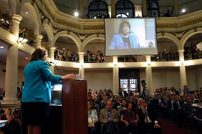 La ministra Delpiano destacó a nuestra Casa de Estudios como la gran universidad del país.