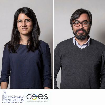 Valentina Paredes y Fabián Duarte, investigadores de la FEN y del COES.