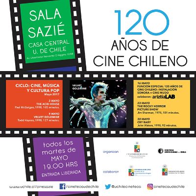 La función conmemorativa de los 120 años del Cine Chileno se realizará el 16 de mayo y consistirá en una exhibición de filmaciones mudas de inicios del siglo XX acompañadas por una instalación sonora.