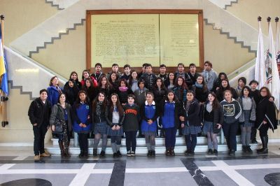 Durante la visita al Congreso Nacional