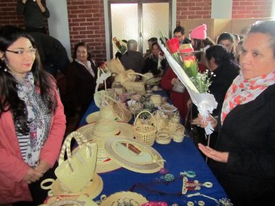 Durante el evento se expuso el trabajo que realizan las colchanderas.