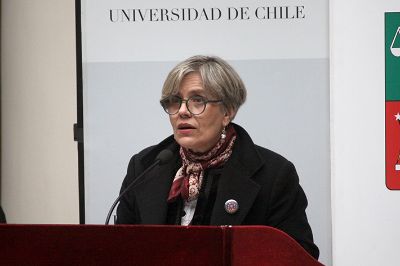 La subsecretaria de DDHH, Lorena Fries, también fue parte de la ceremonia. 