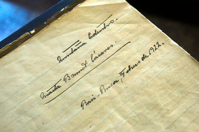 La pieza original de Brunet desde ya pasa a formar parte del Archivo Central Andrés Bello de la U. de Chile, integrando la Colección Manuscrito de este núcleo patrimonial.