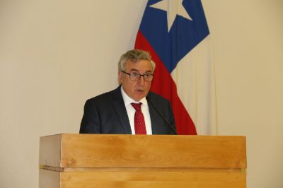 Rector de la Universidad de Chile, Ennio Vivaldi, en bienvenida del encuentro AUGM