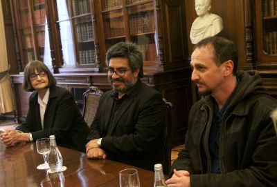 Los participantes analizaron las posibilidades de intercambio entre ambas instituciones en torno al Proyecto Académico Laguna Carén.