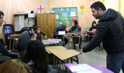 En el taller los estudiantes pudieron calcular su huella hídrica y reflexionar sobre el rol de la ingeniería para el desarrollo del país.