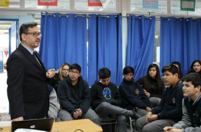 Rafael Castro, durante taller de cambio climático.