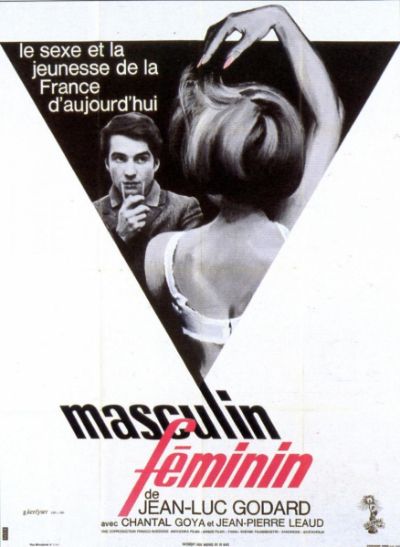 "Masculino/femenino", de Jean-Luc Godard, quien a través de esta obra muestra los extremos y las contradicciones en las que se movían los jóvenes franceses en 1965. 