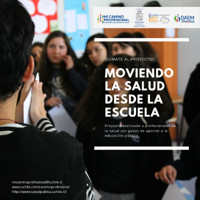 Moviendo la Salud desde la Escuela, vinculará a profesionales de la salud con liceos de Independencia. 