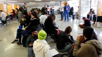 En el marco de la campaña se realizó este jueves 16 de mayo un testeo masivo de VIH para la comunidad del Campus Juan Gómez Millas.