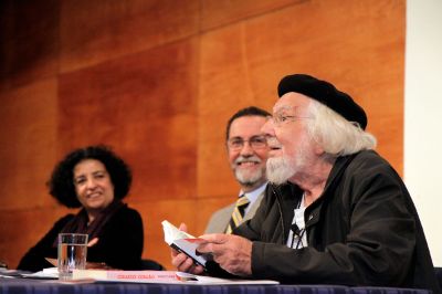 Tras la premiación, realizada en agosto del 2009, Ernesto Cardenal recitó algunos de sus más reconocidos poemas, como "Una oración por Marilyn Monroe".