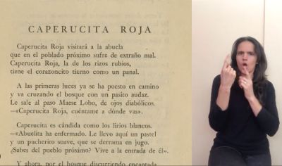 El proyecto contó con el apoyo voluntario de Ignacia Sauvalle, intérprete de lengua de señas chilena.