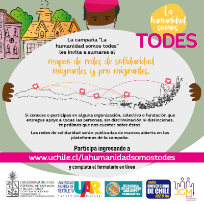 El mapeo de redes de solidaridad migrante y pro migrante busca conocer y contactar a las distintas redes que se despliegan a nivel nacional y local sin distinciones ni discriminaciones.