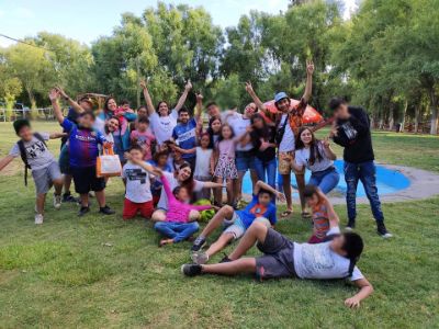 Paseo de fin de año en el camping El Trébol organizado por el equipo de Trabajos Voluntarios Nueva Guanaco en diciembre del año pasado.