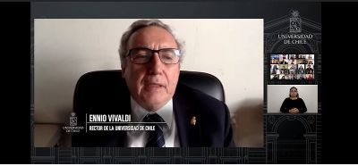 "La Universidad de Chile ha tenido un privilegio infinito de que sea un lugar que se asocie con esta labor creativa de Humberto Maturana", afirmó el Rector Vivaldi.