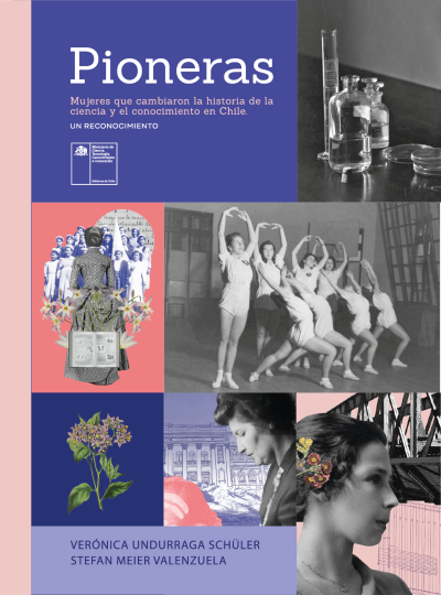 Eloísa Díaz, Ernestina Pérez, María Griselda Hinojosa, Justicia Espada Acuña, Adelina Gutiérrez, Grete Mostny, Marianne Peronard y Erika Himmel son las mujeres U. de Chile en este libro.