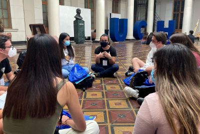 Las y los estudiantes compartieron también en torno a sus expectativas e intereses para esta nueva etapa, en conjunto con sus pares y agentes de acompañamiento de sus respectivas unidades académicas.