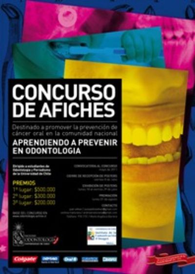 Afiche de difusión del Concurso "Aprendiendo a Prevenir en Odontología"