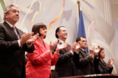  Autoridades durante la ceremonia de los 40 años de servicio