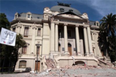 El edificio sufrió importantes daños tras el terremoto de 2010.