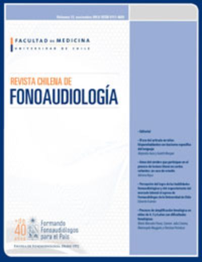 Revista Chilena de Fonoaudiología