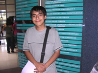 David Jorquera del Colegio Alberto Blest Gana, comuna de San Ramón, Santiago.