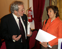 La Profesora Alicia Salomone se reunió con autoridades culturales de España para conseguir apoyo a la iniciativa.