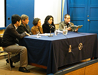 La lectura "Identidades poéticas del bicentenario" se enmarcó en el proyecto "Relectura y reescritura de La Araucana. Talleres de escritura poética".