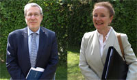 Profesores Alberto Van Claveren y María Teresa Infante