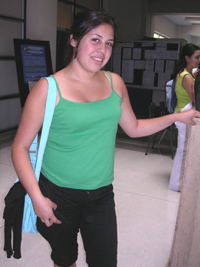 Lissette Flores del Liceo Federico Varela, Chañaral (III Región).