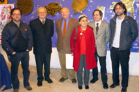 Francisco Brugnoli junto a su familia: Pablo Brugnoli, Lorenzo Brugnoli, Virginia Errázuriz, Gregorio Brugnoli y Diego Brugnoli. Todos son arquitectos, salvo el Vicerrector. 