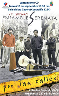 "En este tercer disco los integrantes de Ensamble Serenata exploran con mayor intensidad su faceta de creadores"