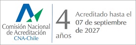Acreditado por CNA-Chile por&nbsp;4&nbsp;años hasta&nbsp;septiembre de 2027