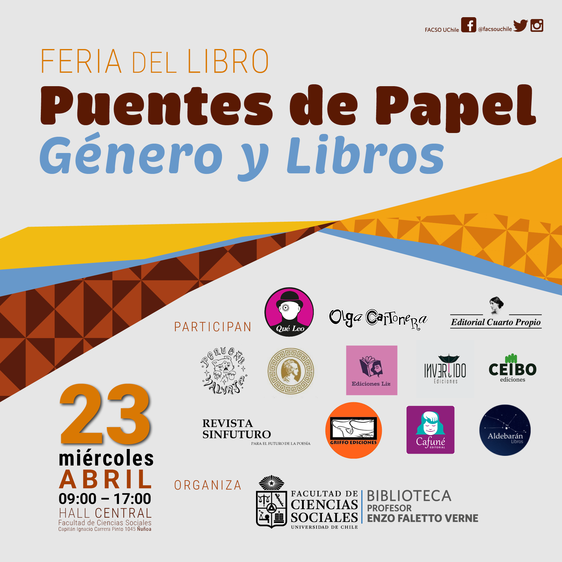 Feria del Libro “Puentes de Papel. Género y Libros”.
